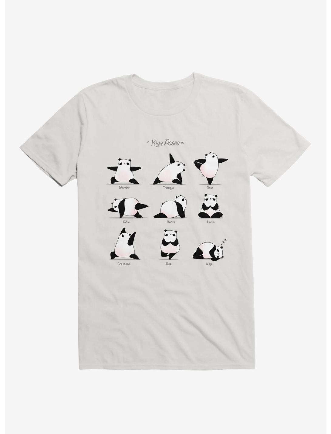 Yoga Panda II T-Shirt, WHITE, hi-res