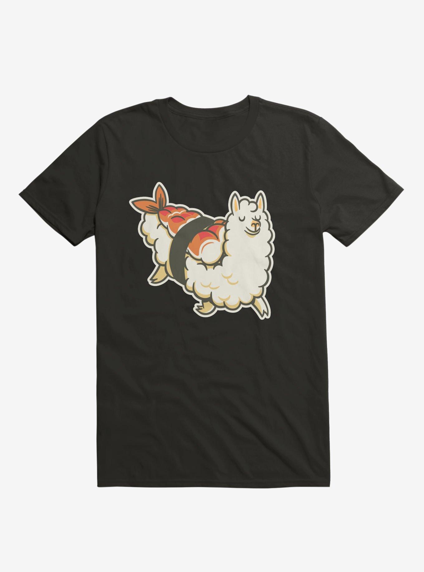 Alpaca Sushi Niguiri I T-Shirt, BLACK, hi-res