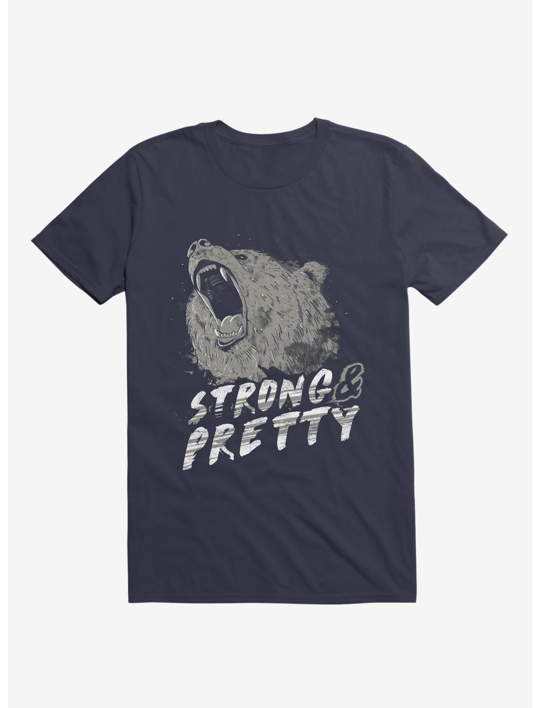 Strong & Pretty T-Shirt, NAVY, hi-res