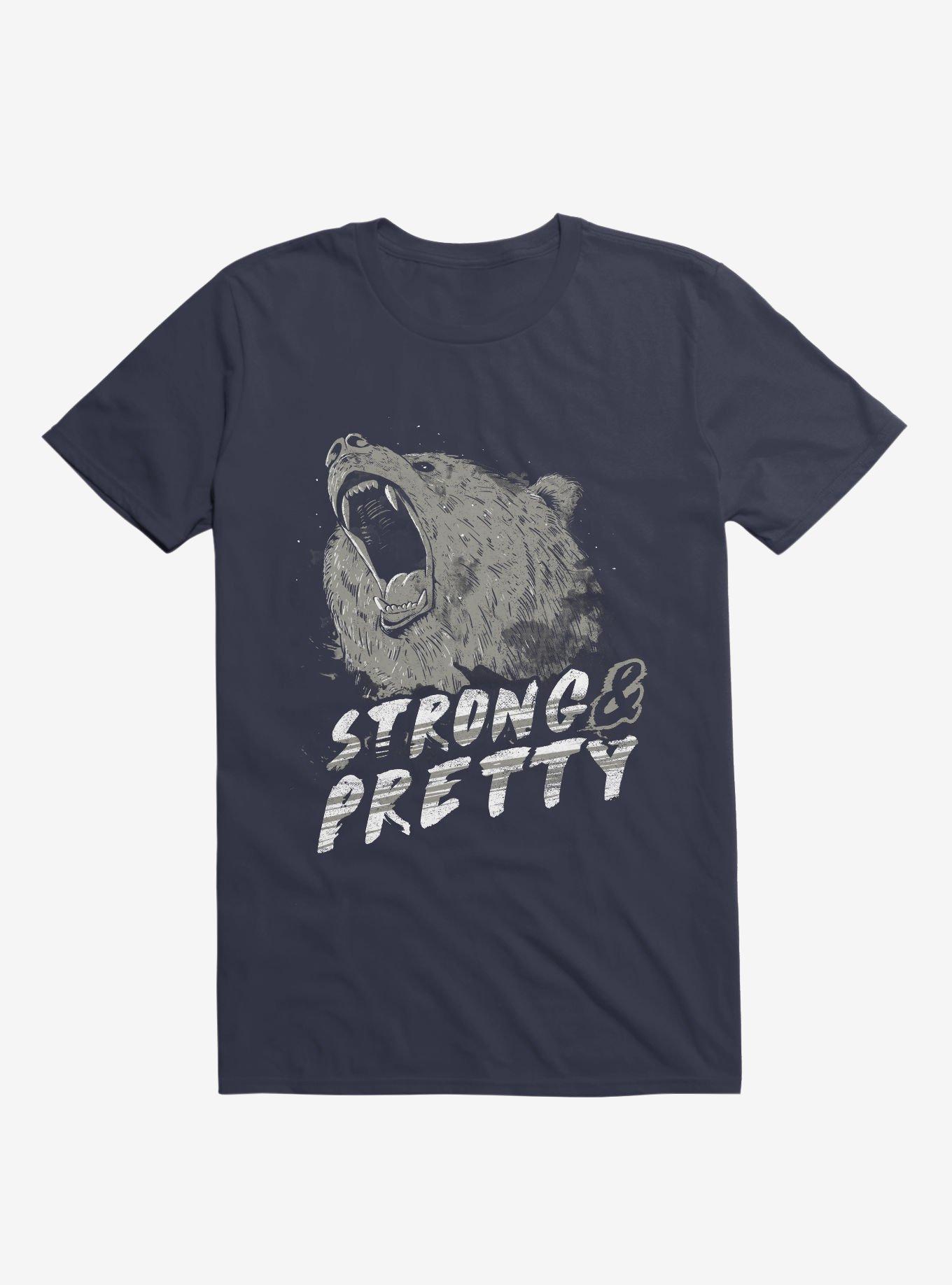 Strong & Pretty T-Shirt, NAVY, hi-res