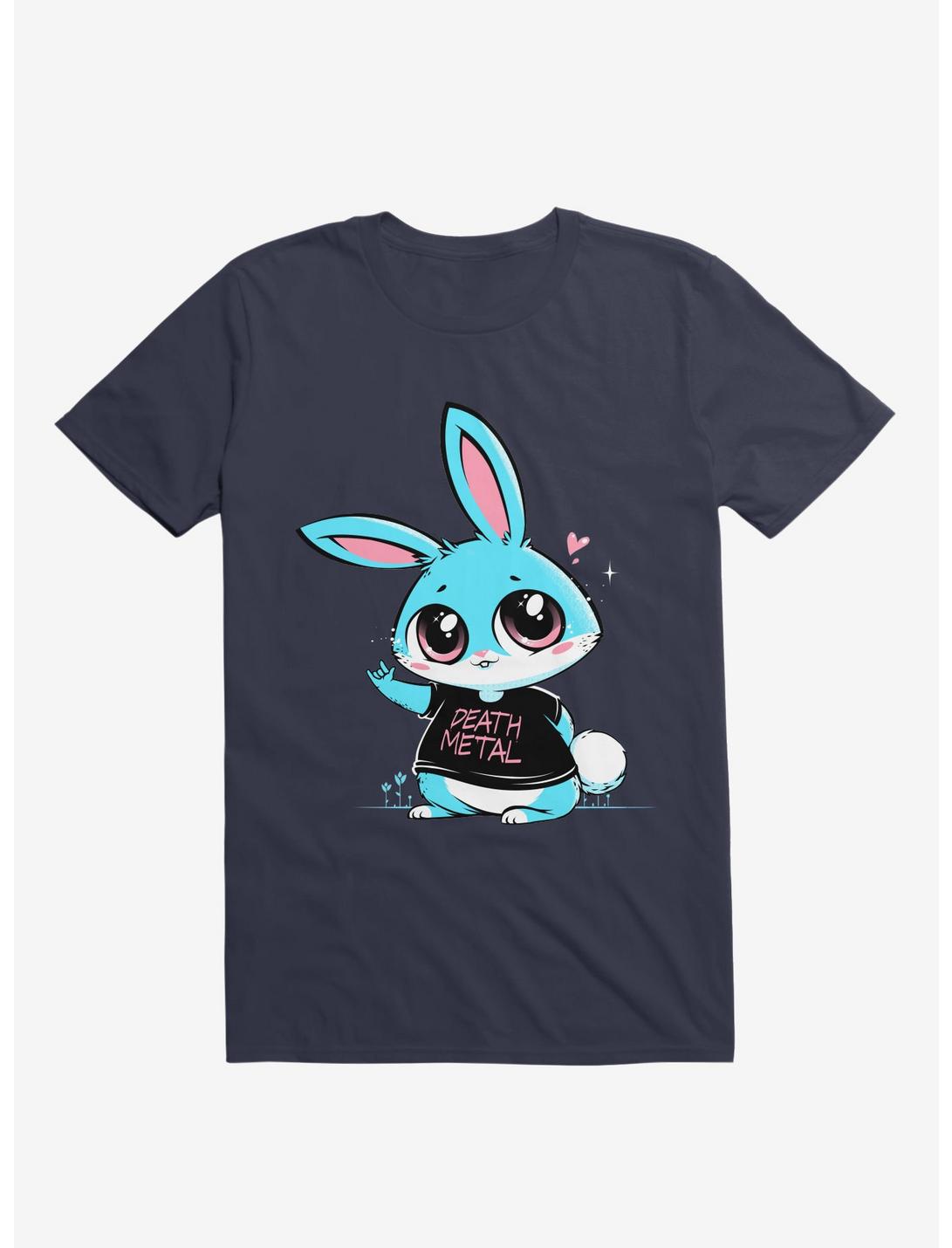 Death Metal Bunny T-Shirt, NAVY, hi-res