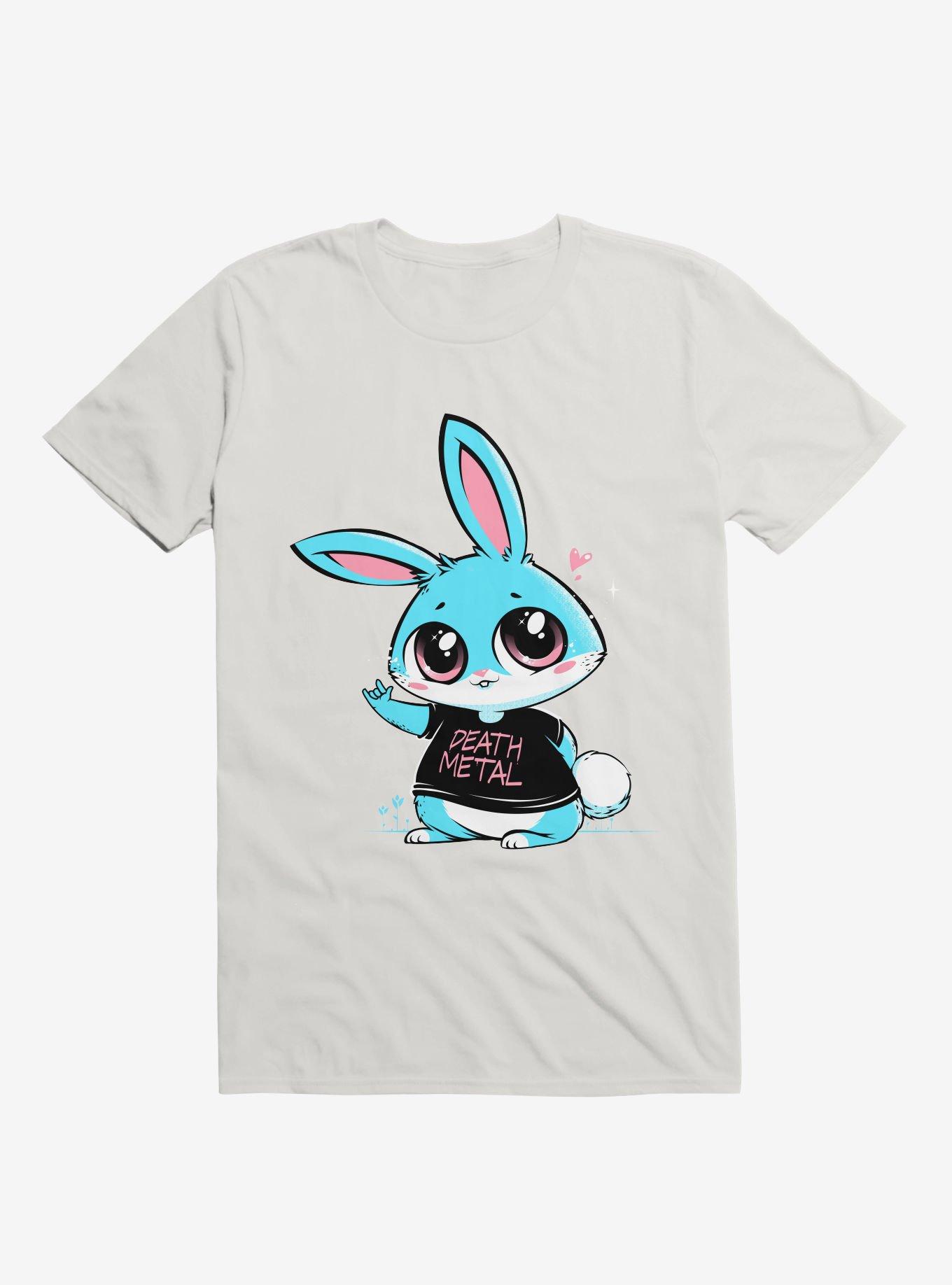 Death Metal Bunny T-Shirt, WHITE, hi-res