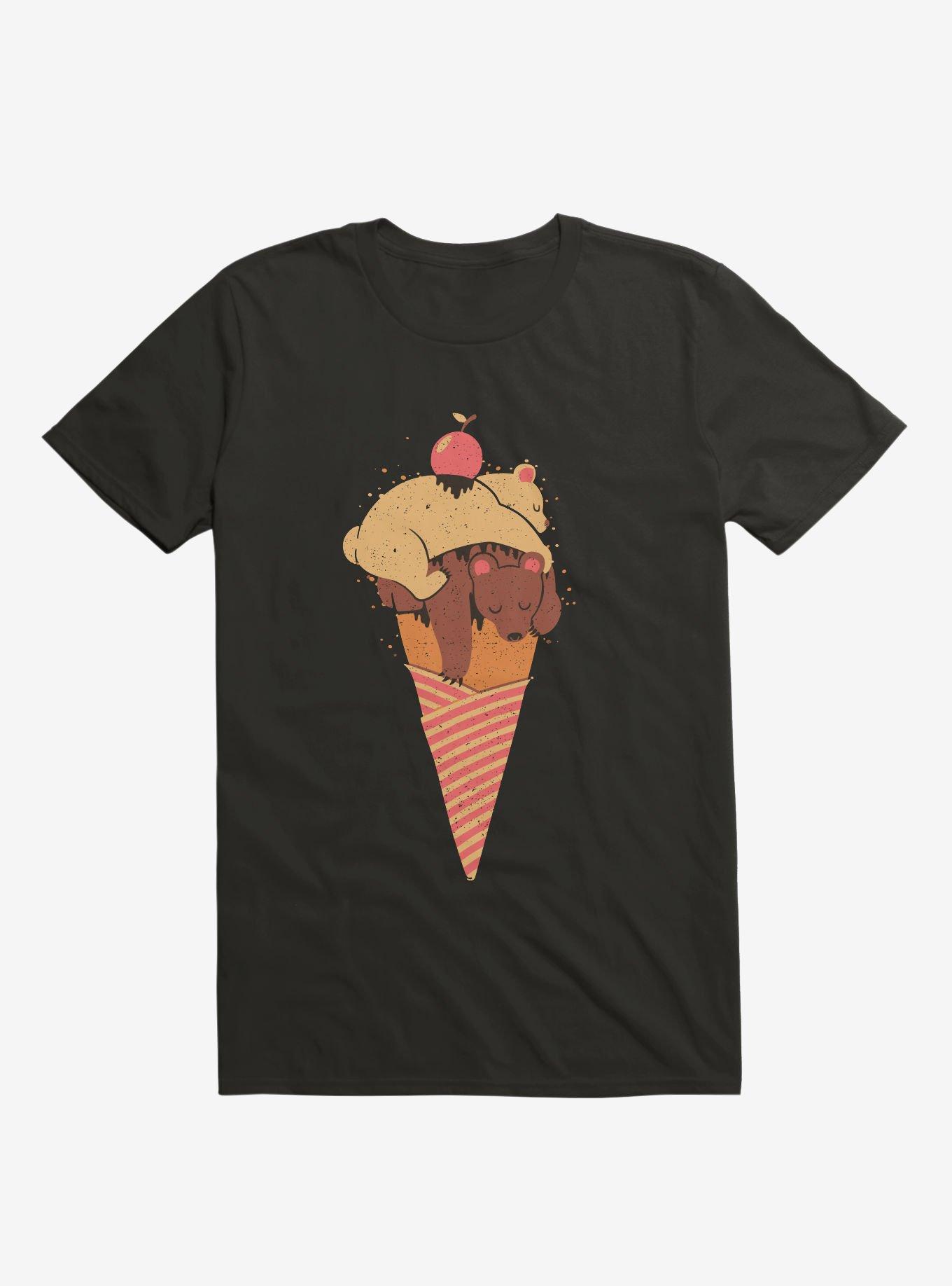 Ice Cream Bears T-Shirt, BLACK, hi-res