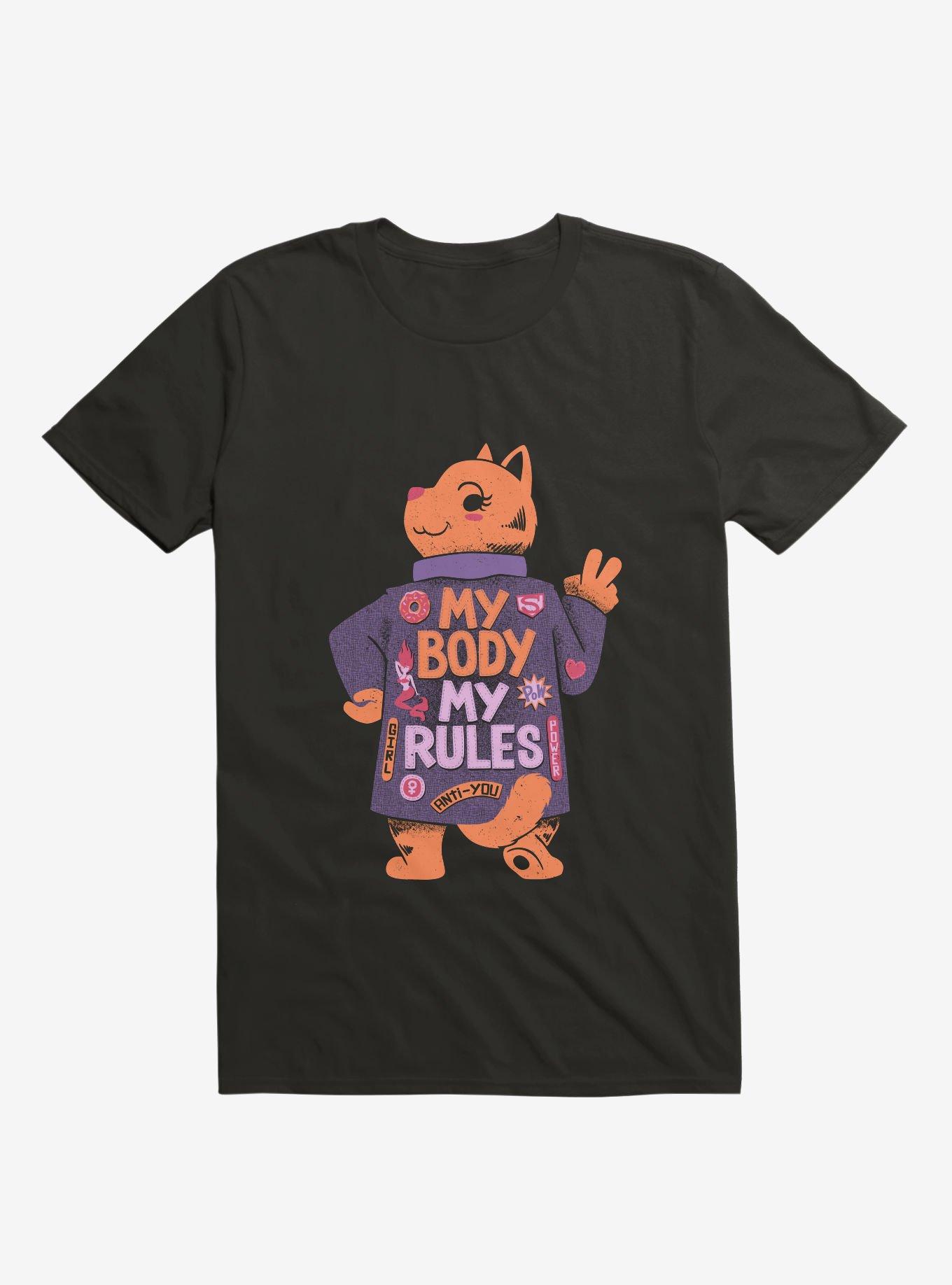 My Body My Rules T-Shirt, BLACK, hi-res