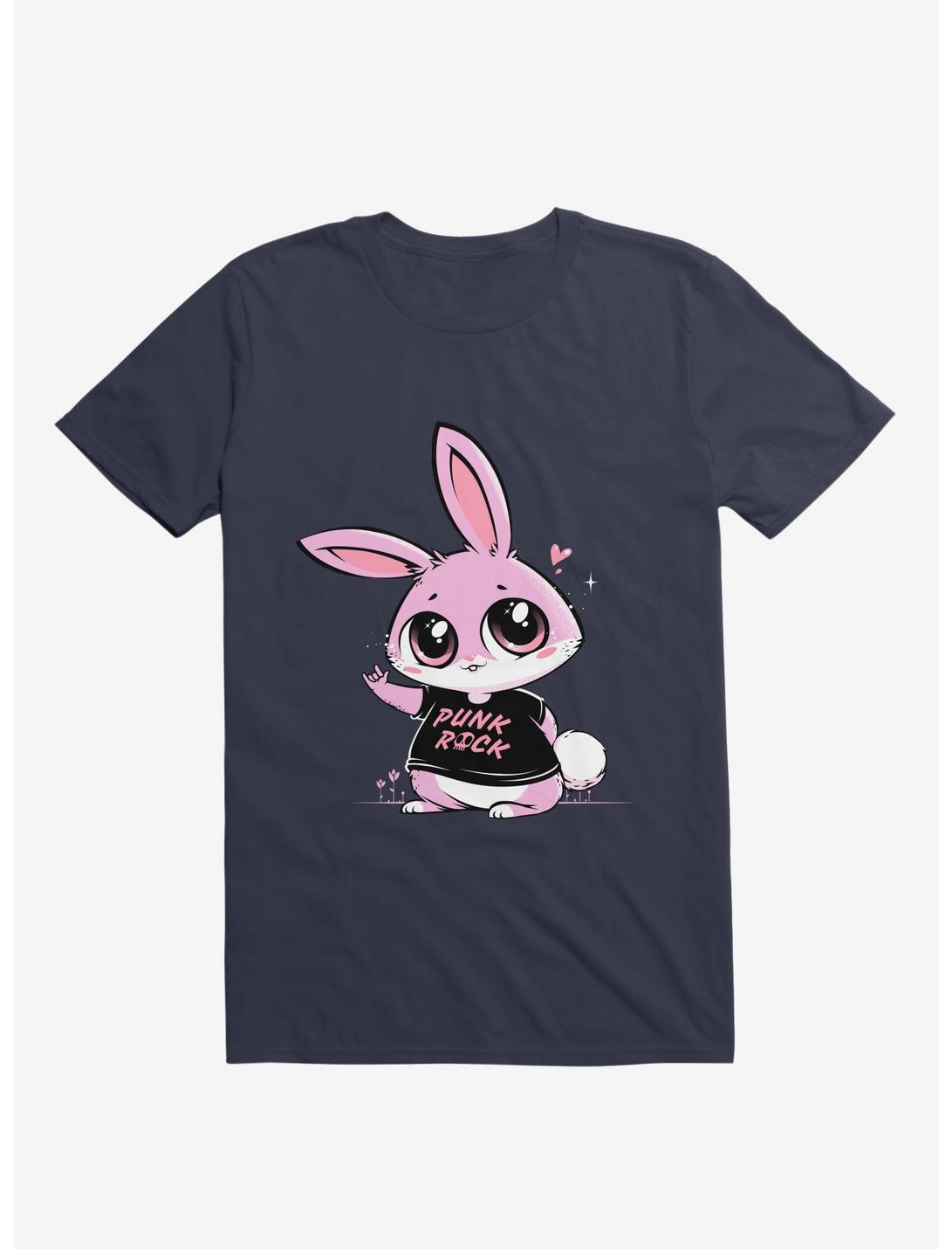 Punk Rock Bunny T-Shirt, NAVY, hi-res