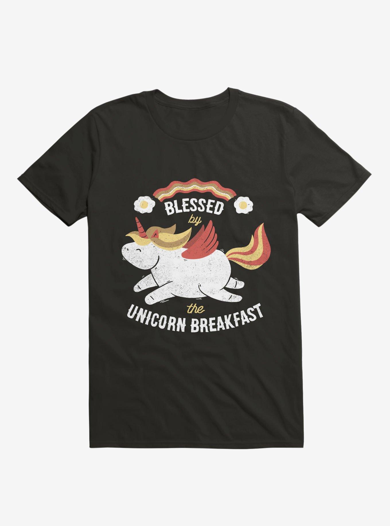 Bacon Breakfast T-Shirt, BLACK, hi-res