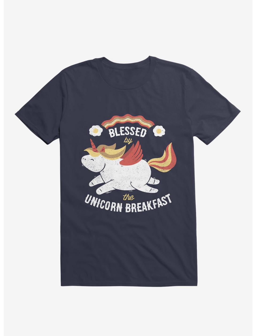 Bacon Breakfast T-Shirt, NAVY, hi-res