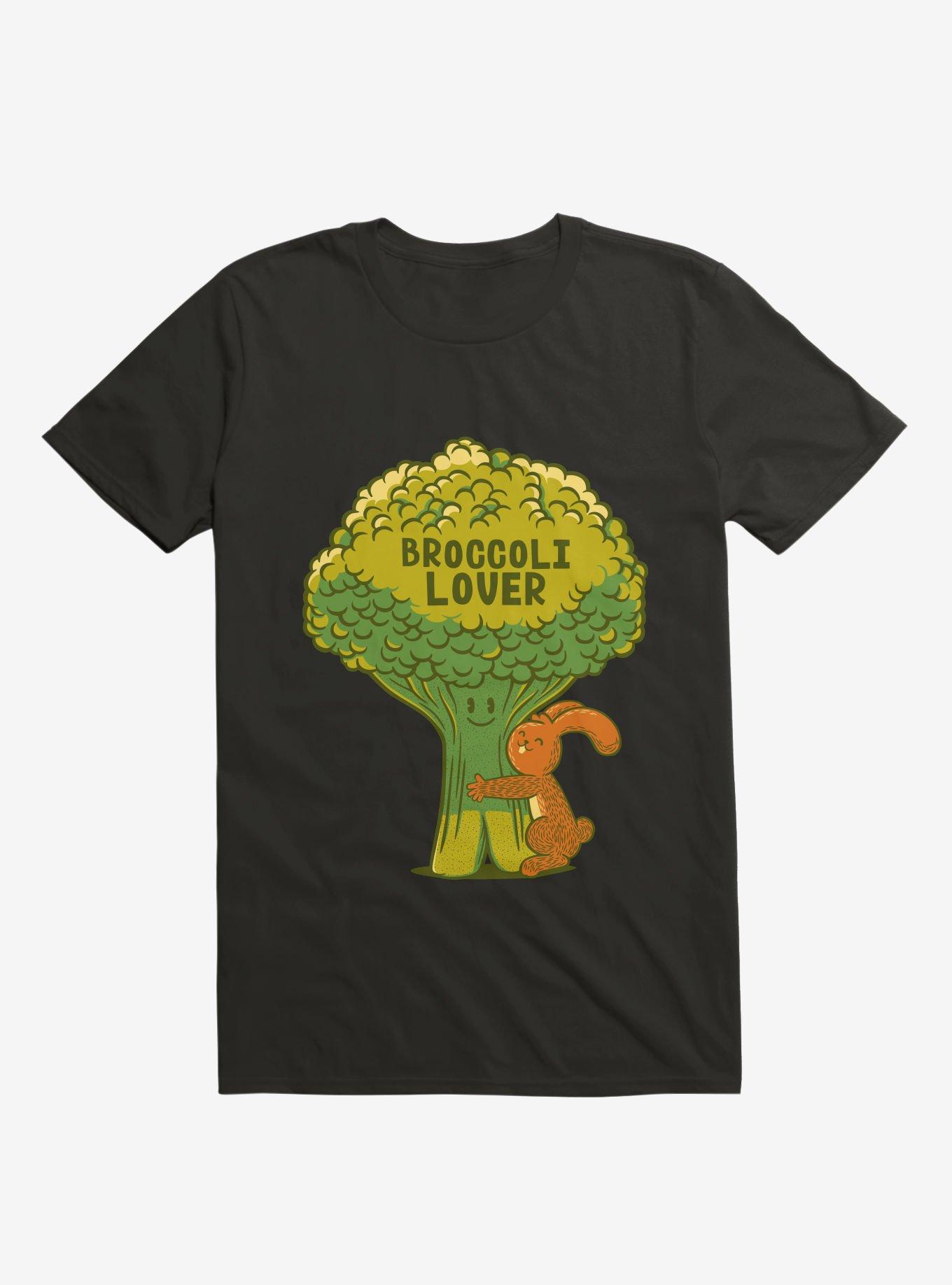 Broccoli Lover T-Shirt, BLACK, hi-res