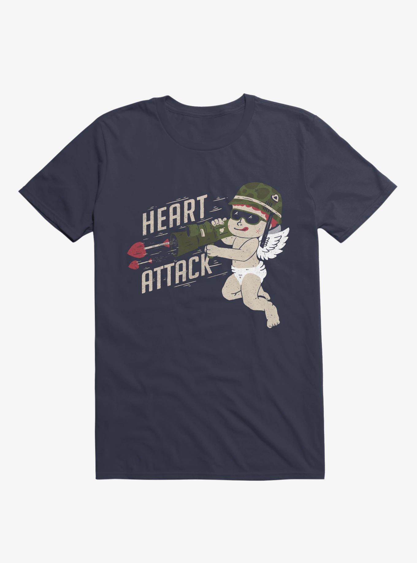 Heart Attack T-Shirt, NAVY, hi-res