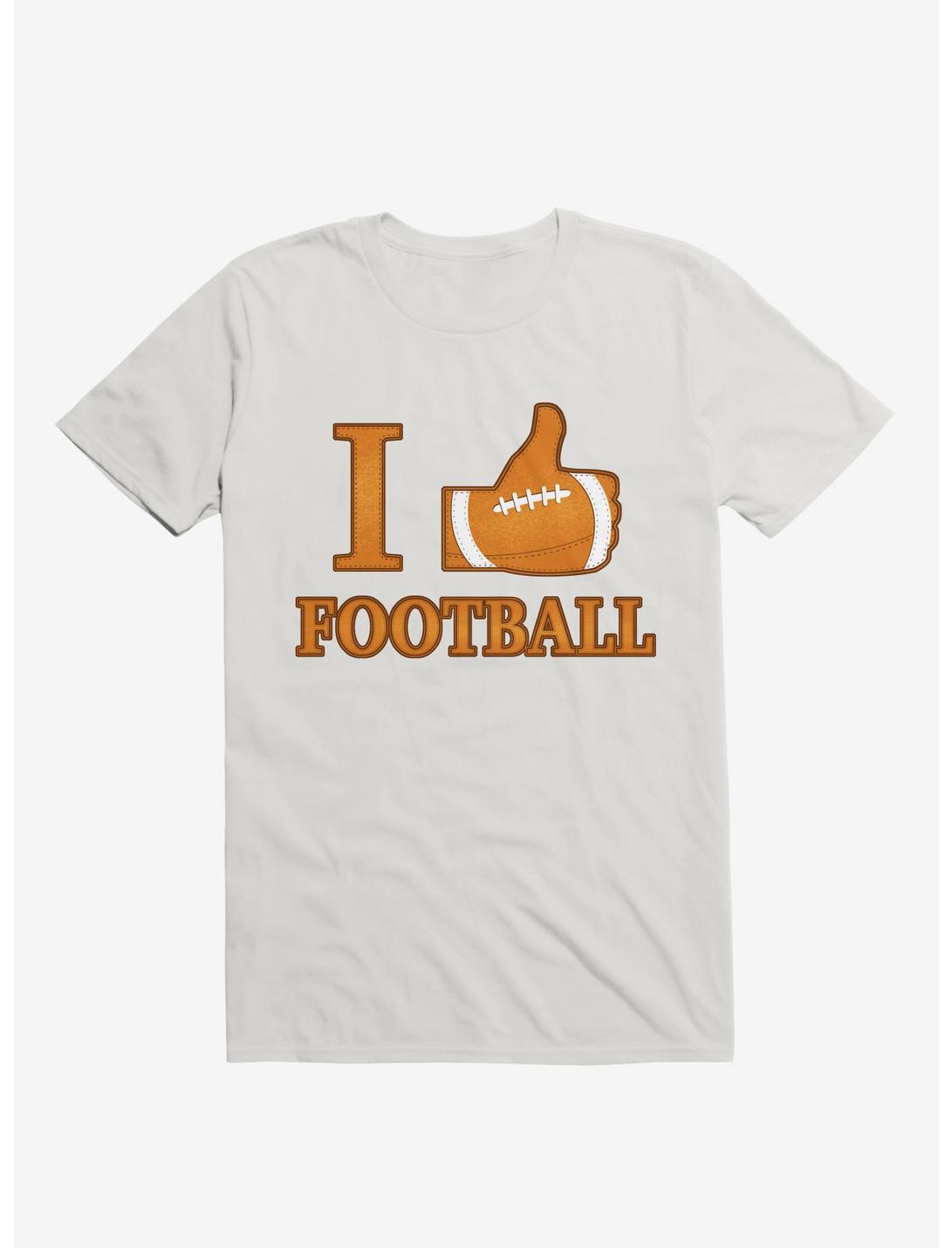 I Like Football T-Shirt, WHITE, hi-res