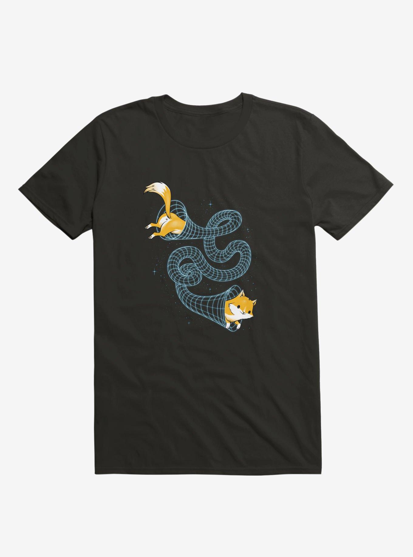 Wormhole Cat T-Shirt, BLACK, hi-res