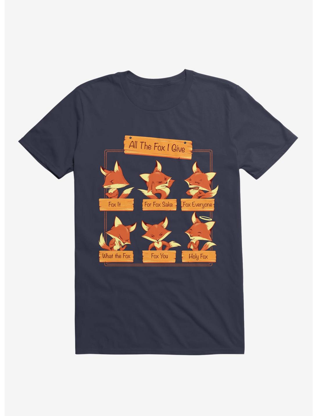 All The Fox I Give T-Shirt, NAVY, hi-res
