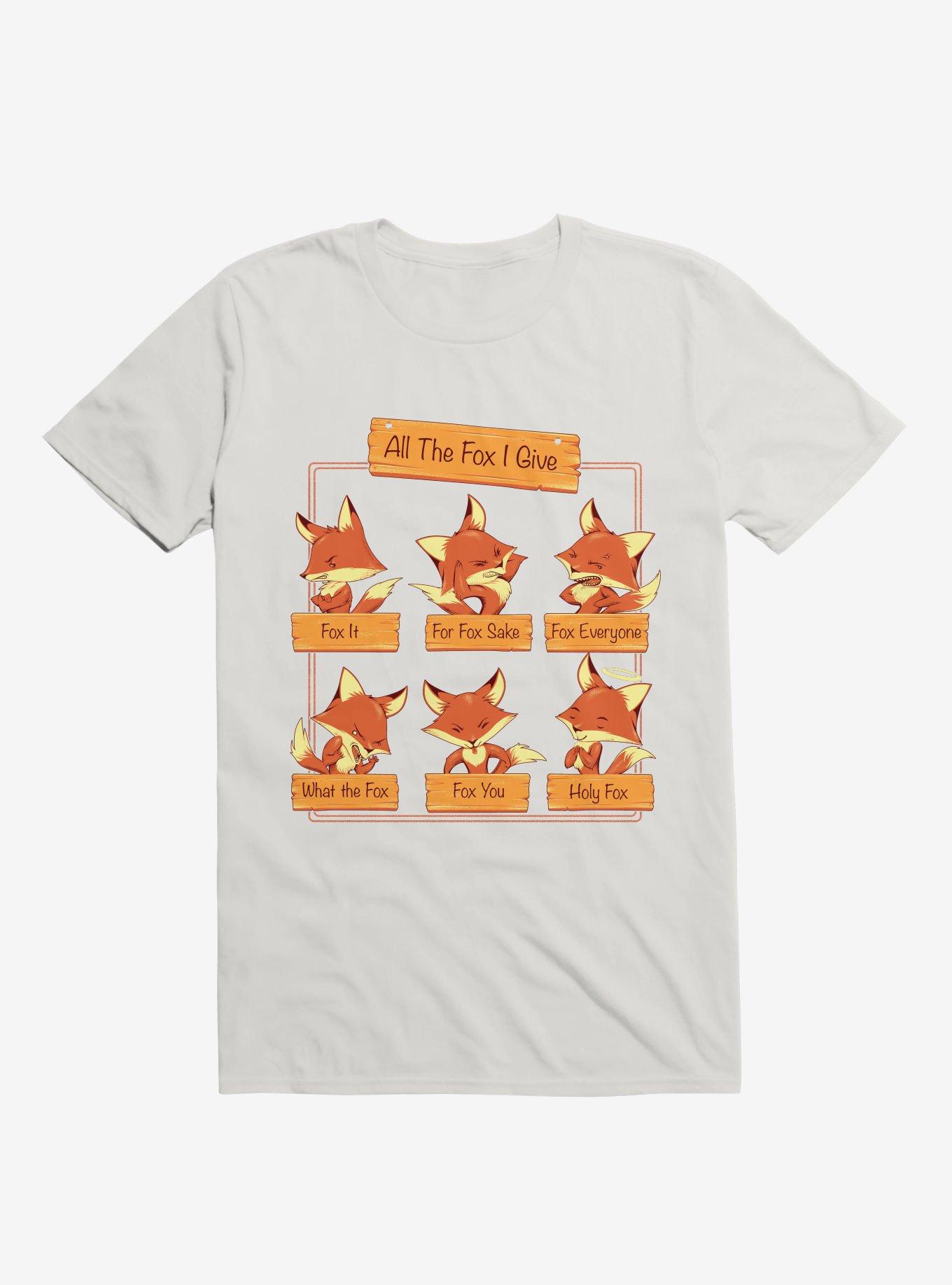 All The Fox I Give T-Shirt, WHITE, hi-res