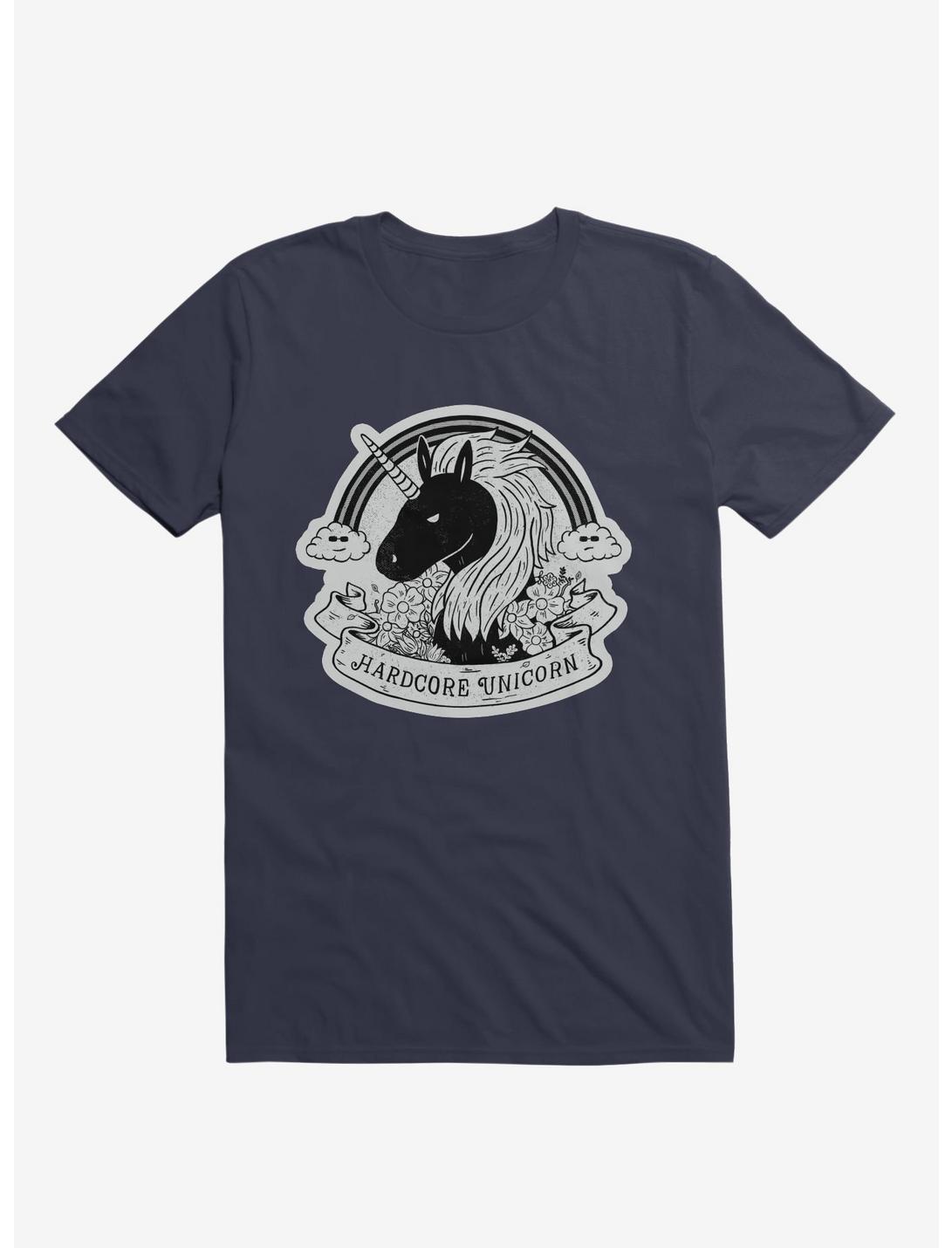 Hardcore Unicorn T-Shirt, NAVY, hi-res
