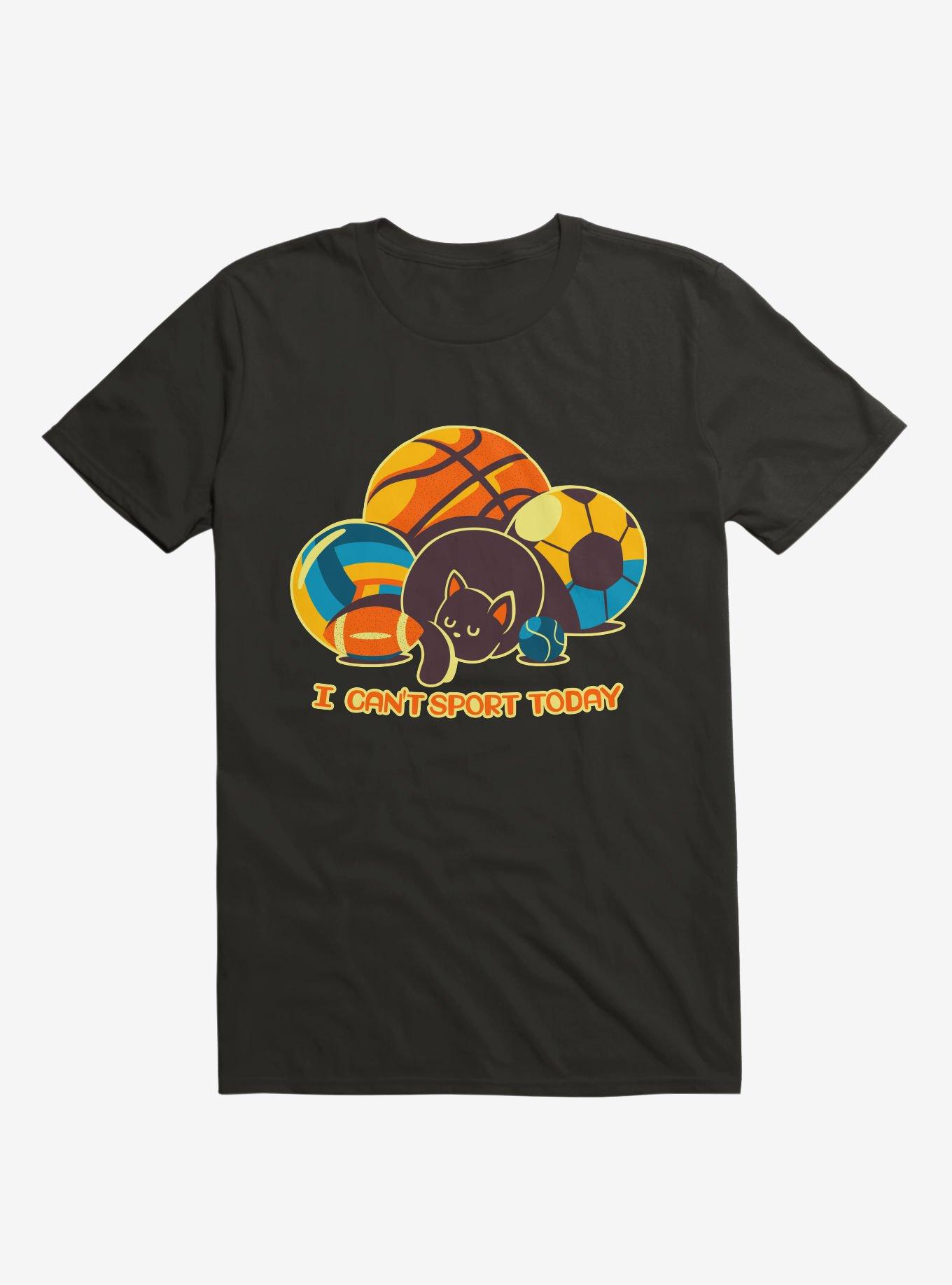 I Can't Sports Today T-Shirt, BLACK, hi-res
