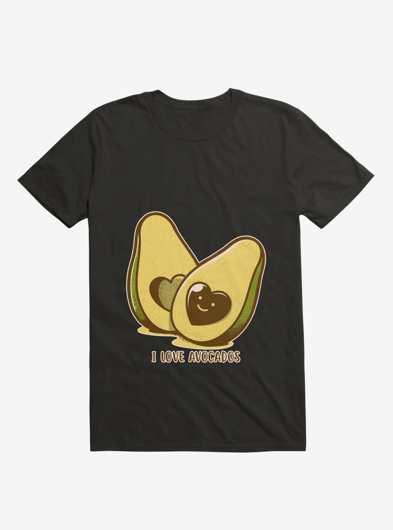 I Love Avocados T-Shirt, BLACK, hi-res