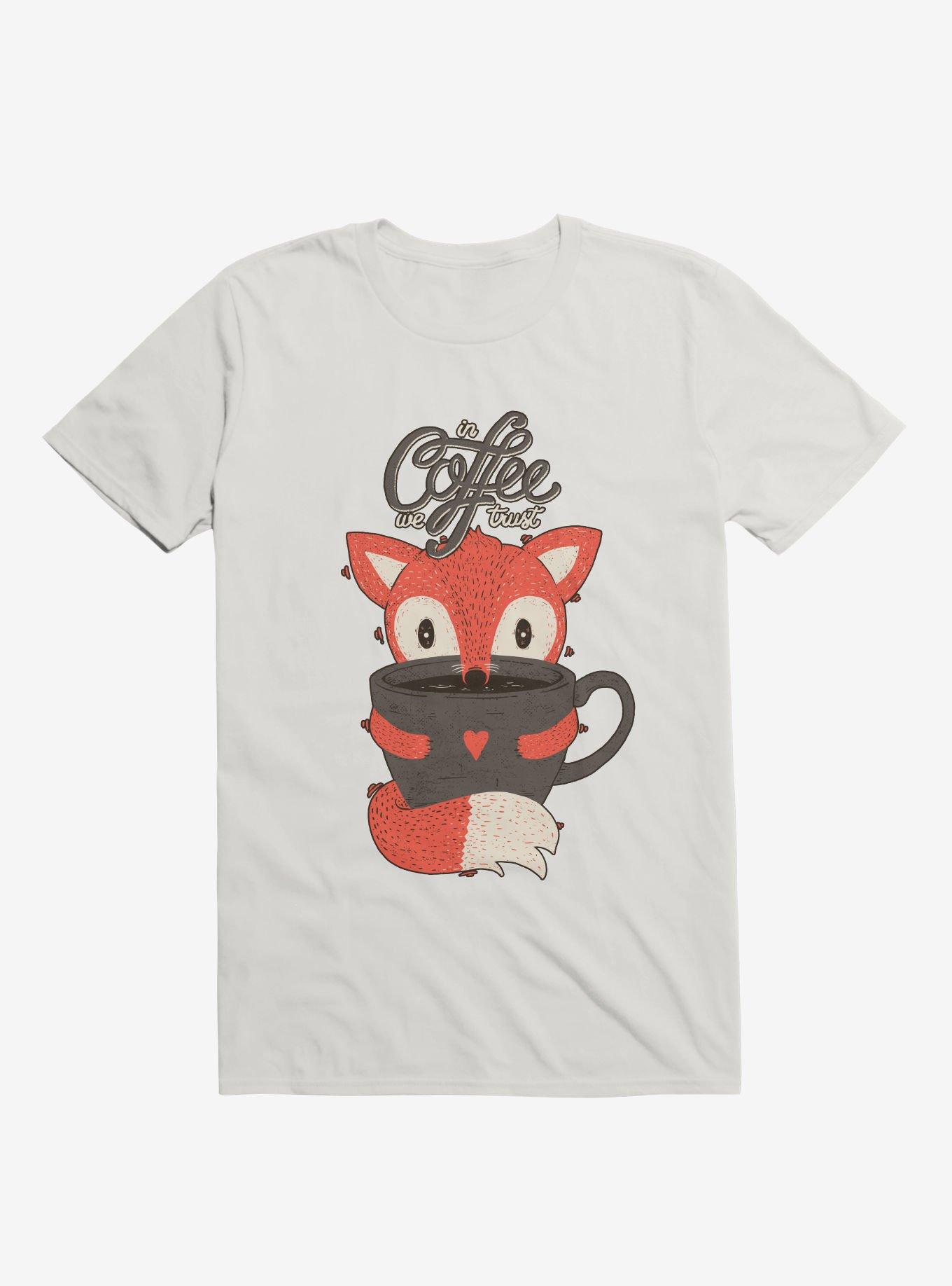 In Coffee We Trust T-Shirt, WHITE, hi-res