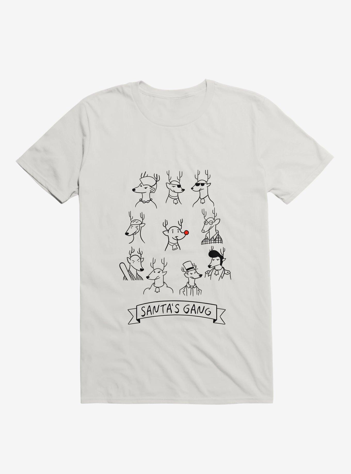 Santa's Gang T-Shirt, WHITE, hi-res