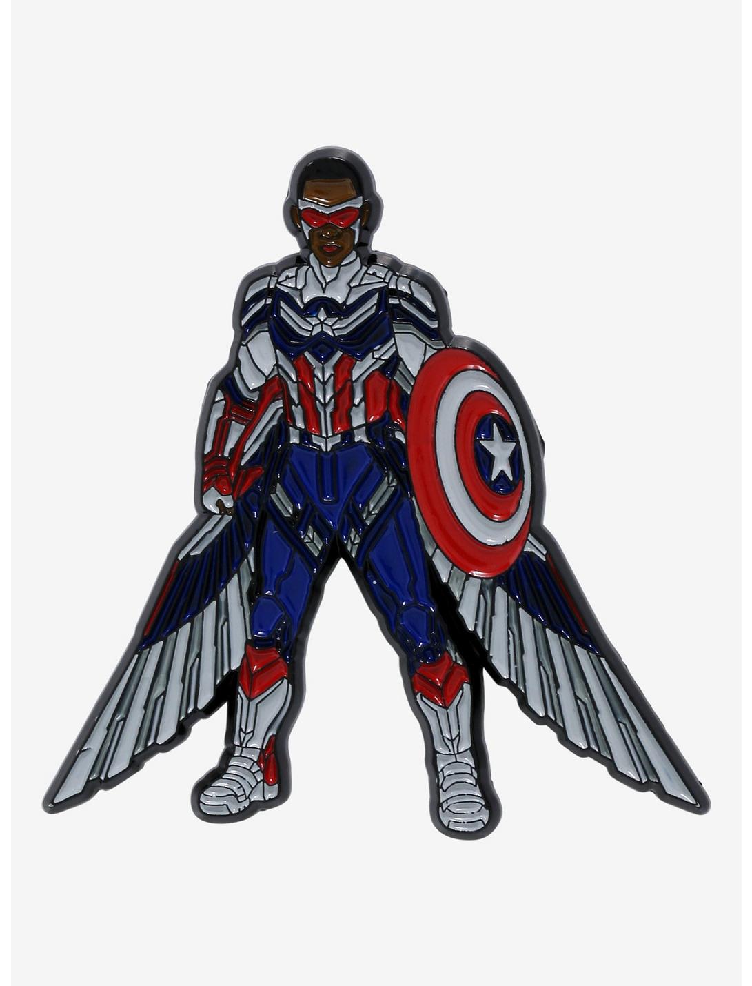Marvel The Falcon and the Winter Soldier Captain America Enamel Pin, , hi-res