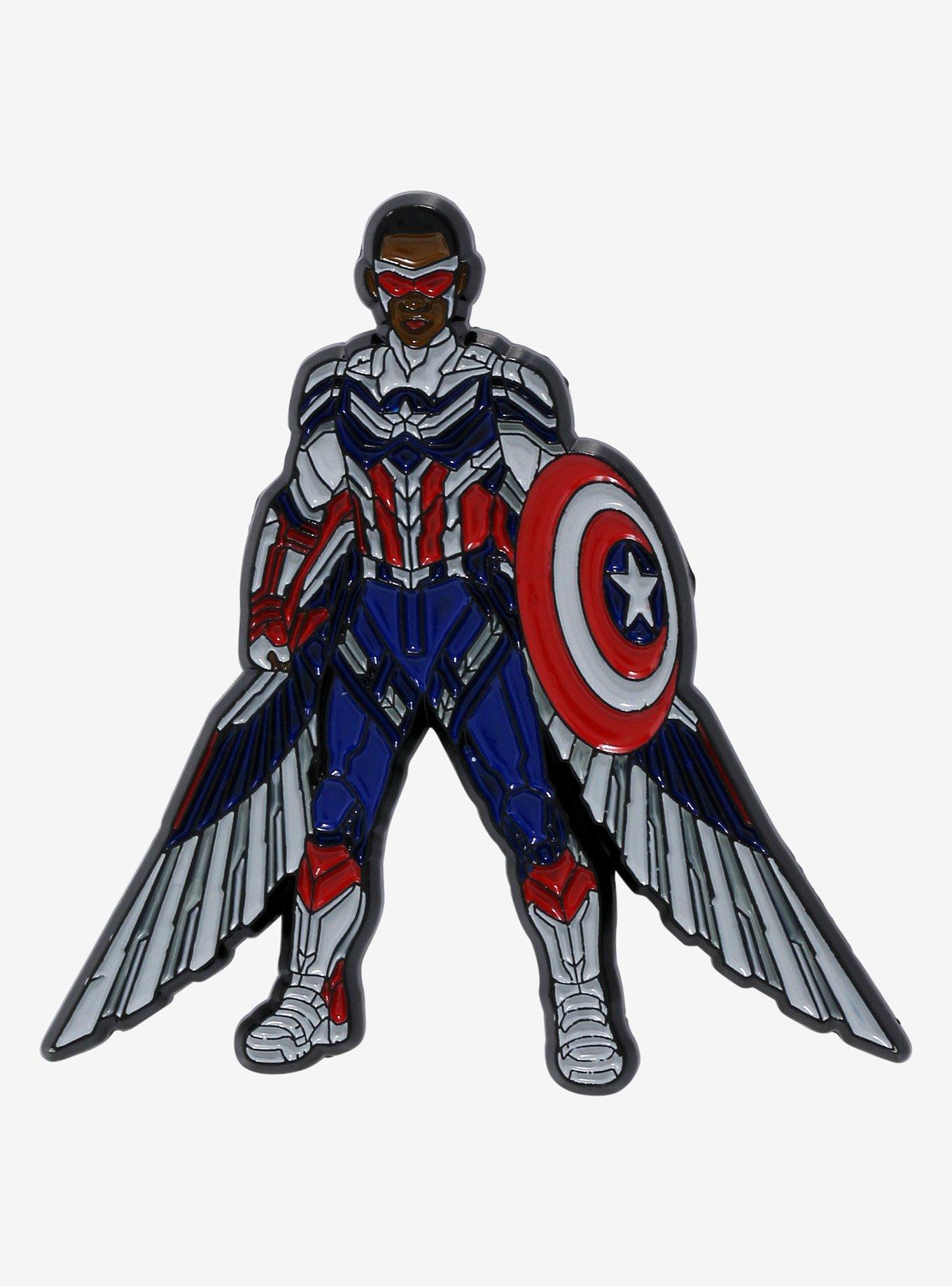 Marvel The Falcon and the Winter Soldier Captain America Enamel Pin, , hi-res