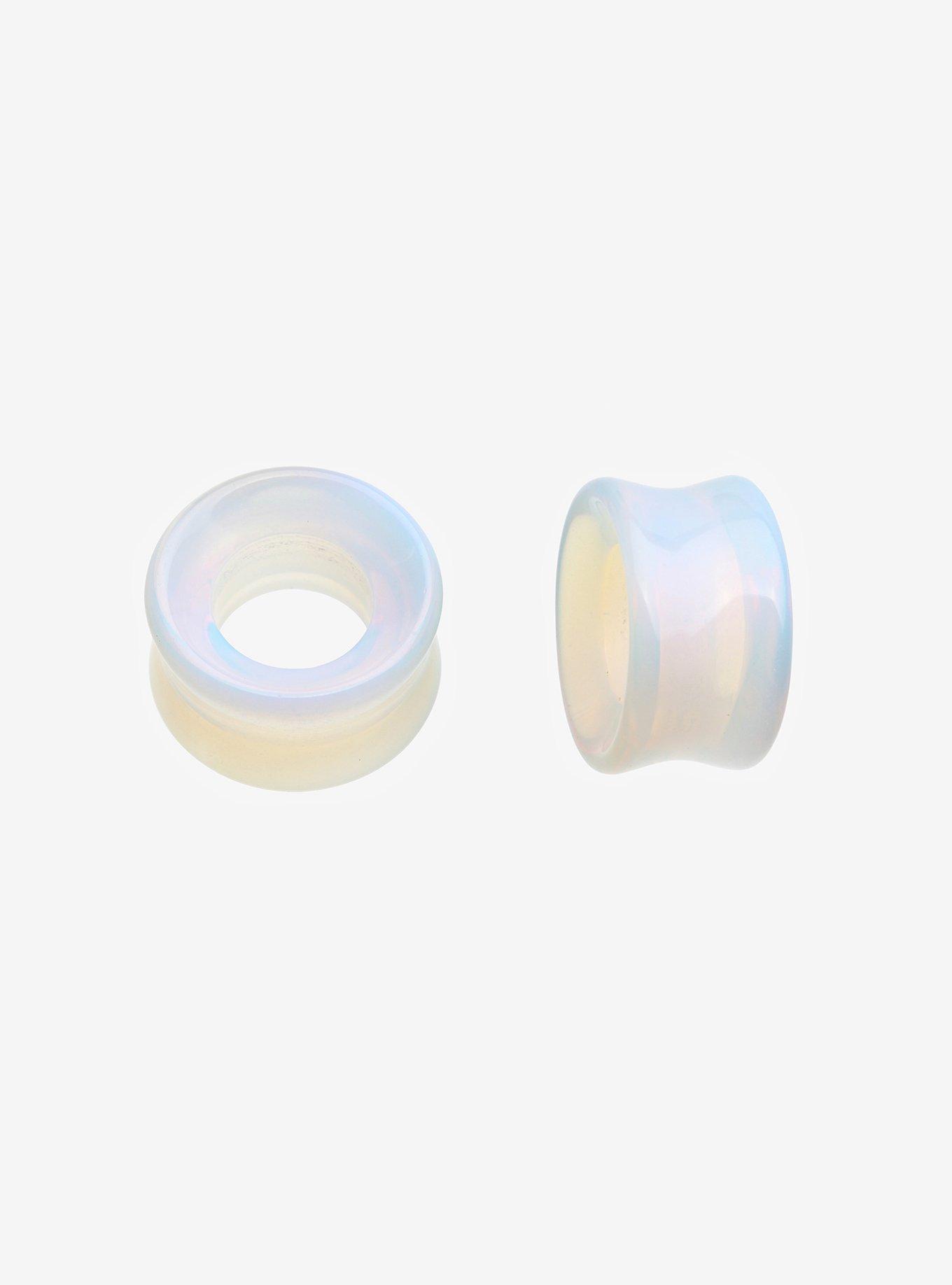 Stone Tunnel Opalite Plug 2 Pack, WHITE, hi-res