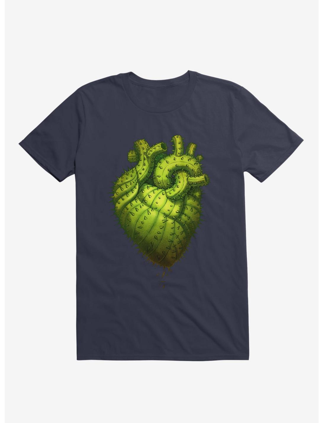 Cactus Heart T-Shirt, NAVY, hi-res