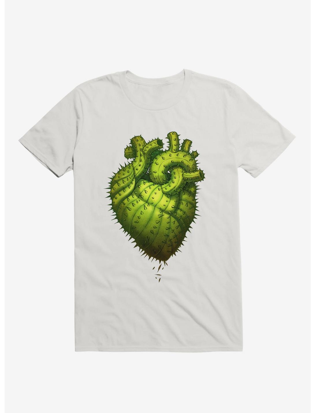 Cactus Heart T-Shirt, WHITE, hi-res