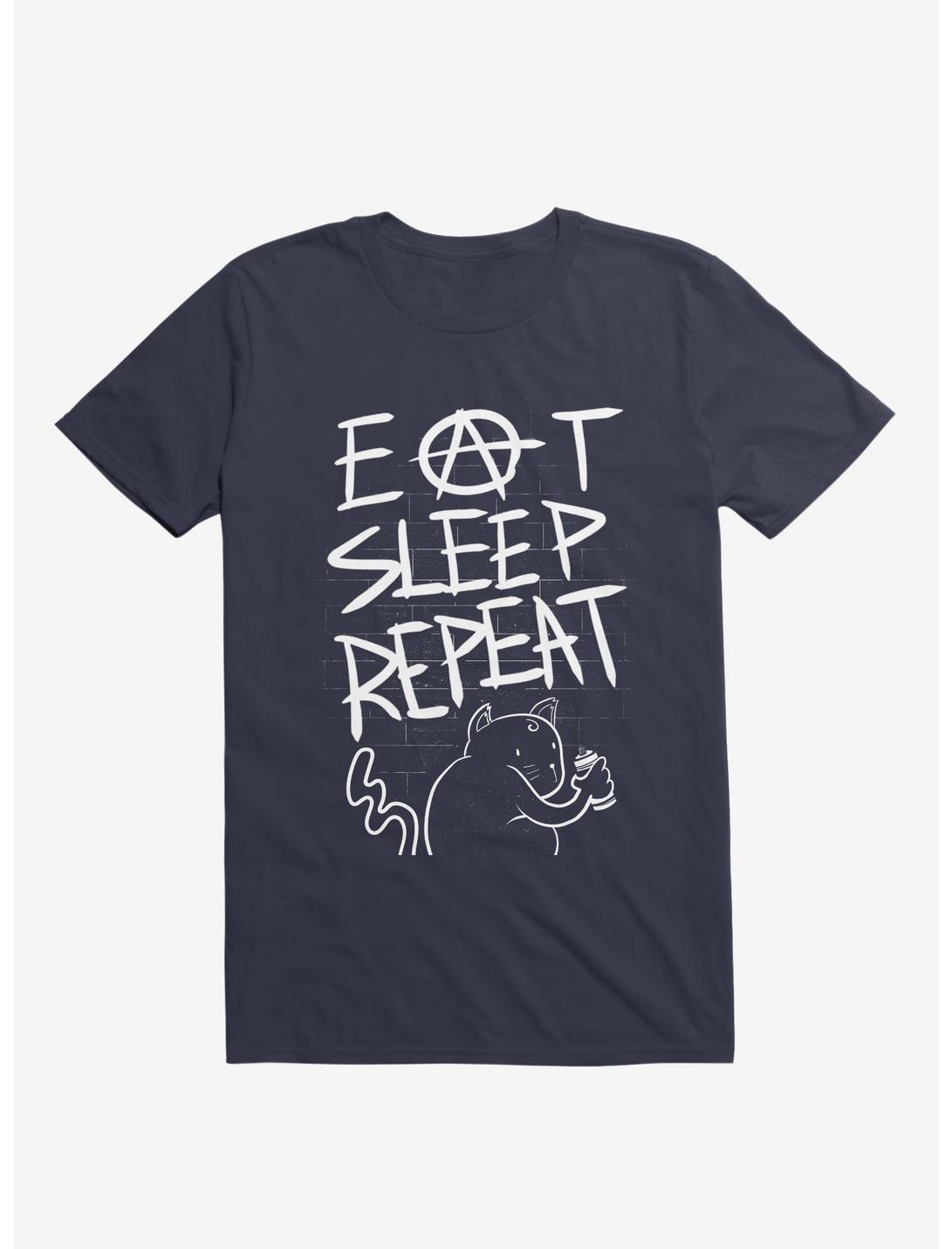 Eat Sleep Repeat T-Shirt, NAVY, hi-res