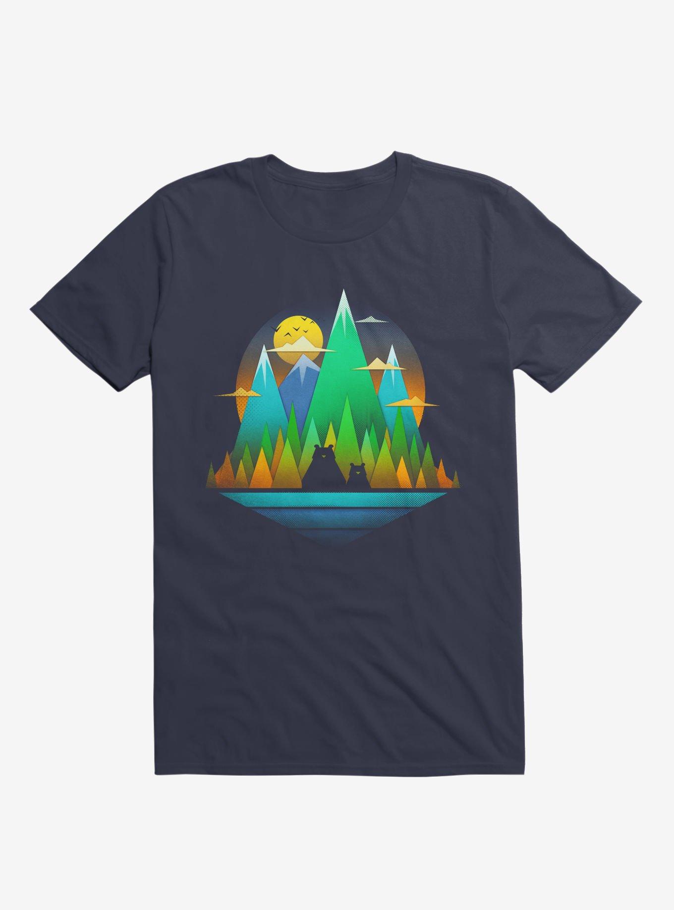 Geometric Landscape Bears T-Shirt, , hi-res