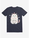 Love Cat Kisses T-Shirt, NAVY, hi-res