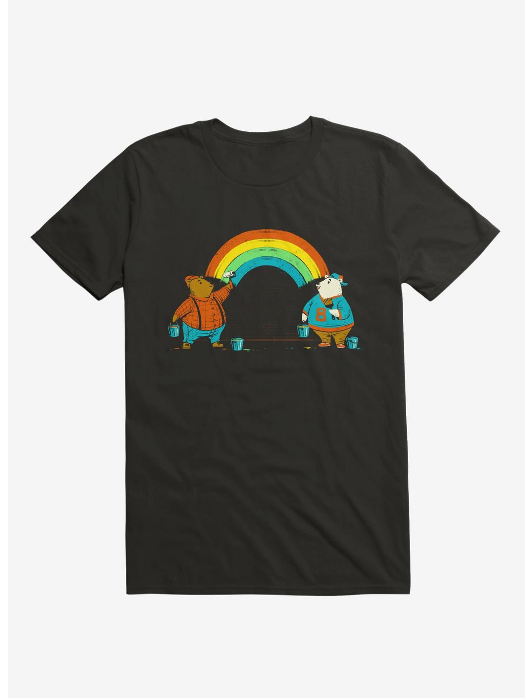 Love Is Love Rainbow Bear T-Shirt, BLACK, hi-res