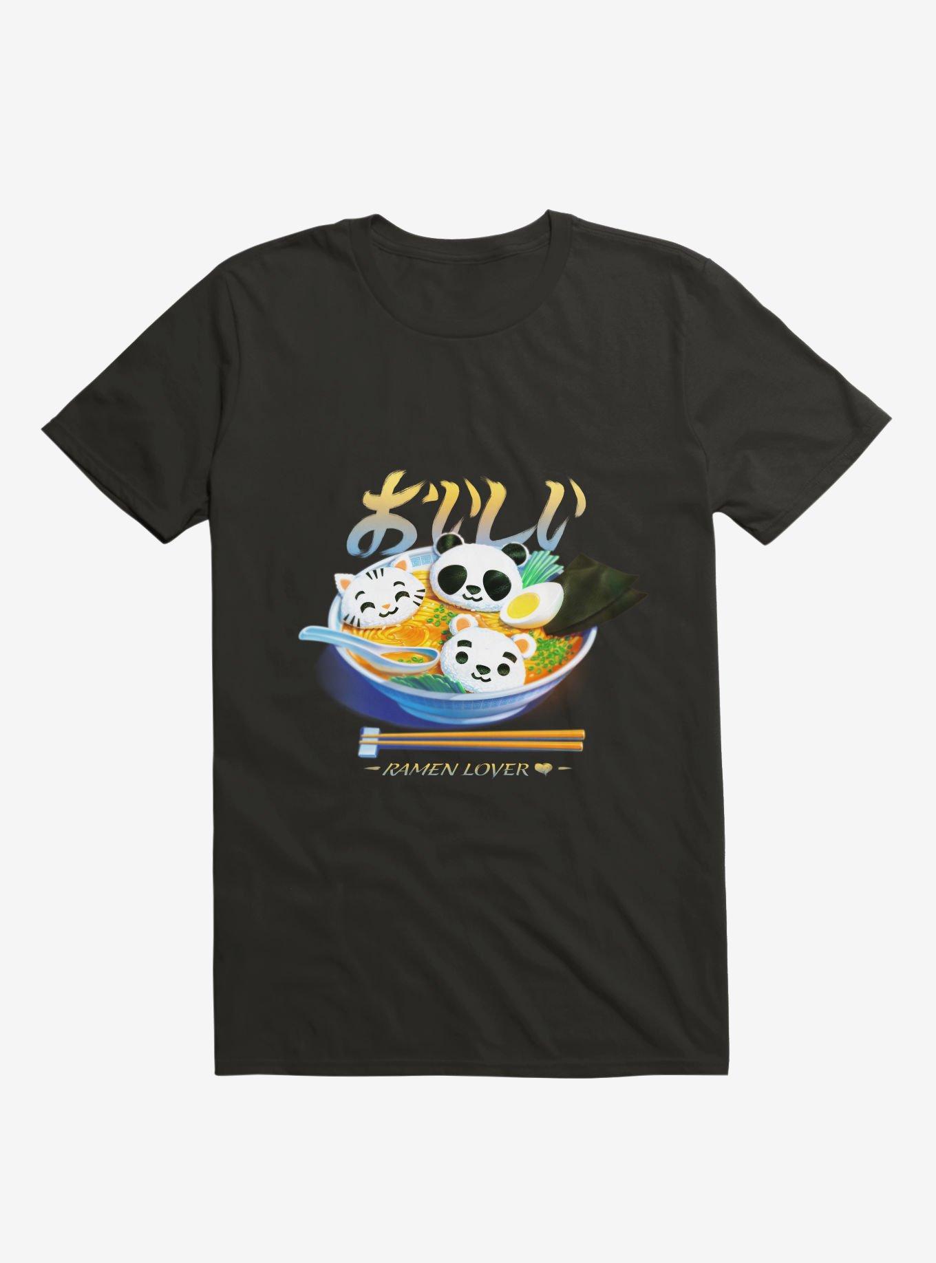 Ramen Panda Cat Bear T-Shirt, , hi-res