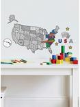 Color Your Own Map Peel And Stick Wall Decals, , hi-res
