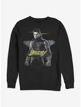 Marvel The Falcon And The Winter Soldier Bucky Crew Sweatshirt, BLACK, hi-res