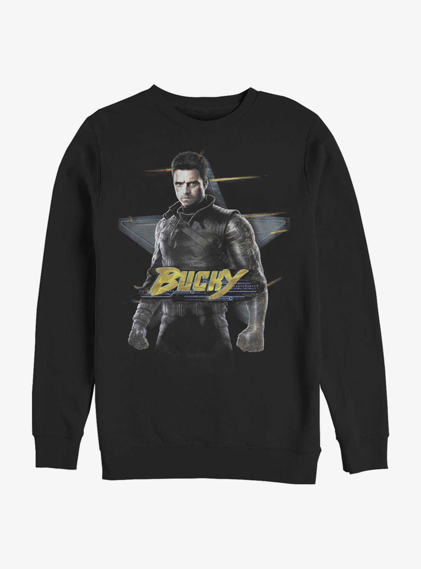 Marvel The Falcon And The Winter Soldier Bucky Crew Sweatshirt, , hi-res