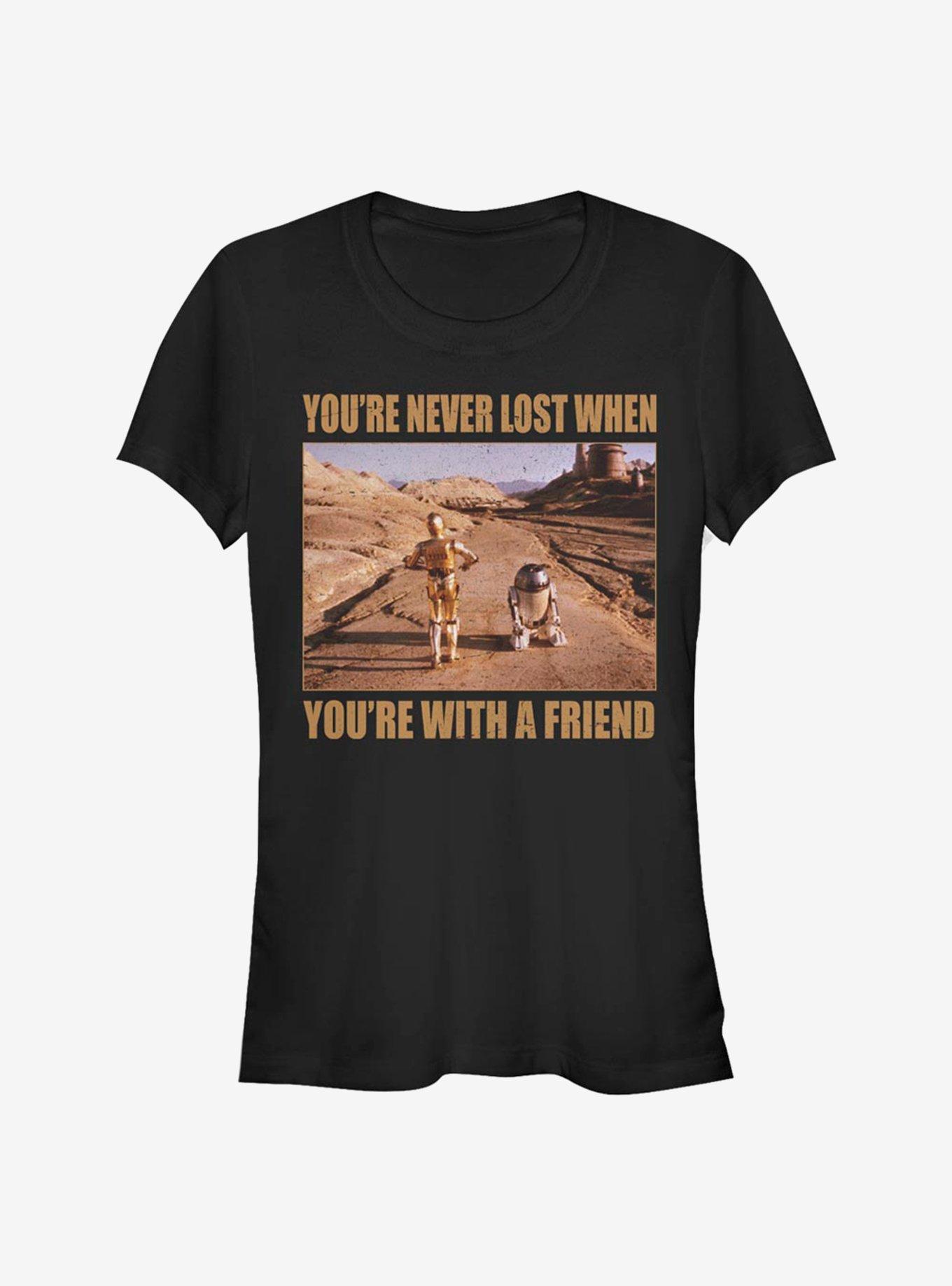 Star Wars Lost Droid Friends Girls T-Shirt, BLACK, hi-res