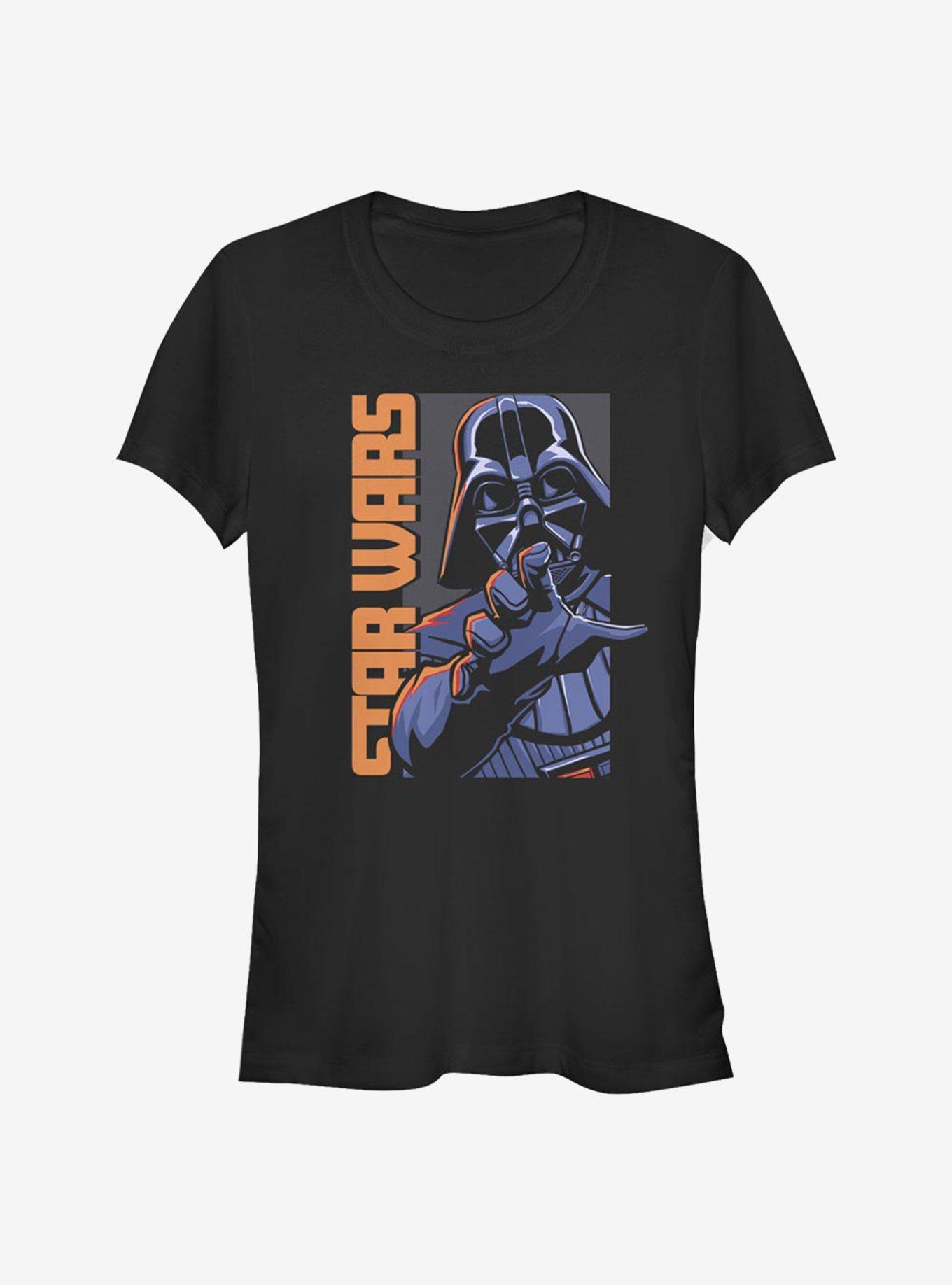 Star Wars Force Vader Choke Girls T-Shirt, BLACK, hi-res