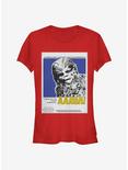 Star Wars Poster In Wookie Girls T-Shirt, RED, hi-res