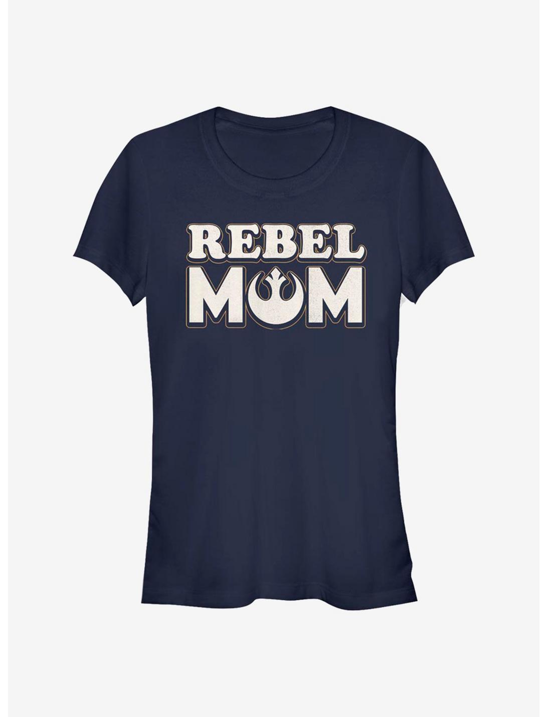 Star Wars Rebel Mom Girls T-Shirt, NAVY, hi-res