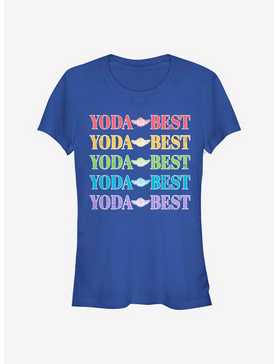Star Wars Yoda Best Rainbow Girls T-Shirt, , hi-res