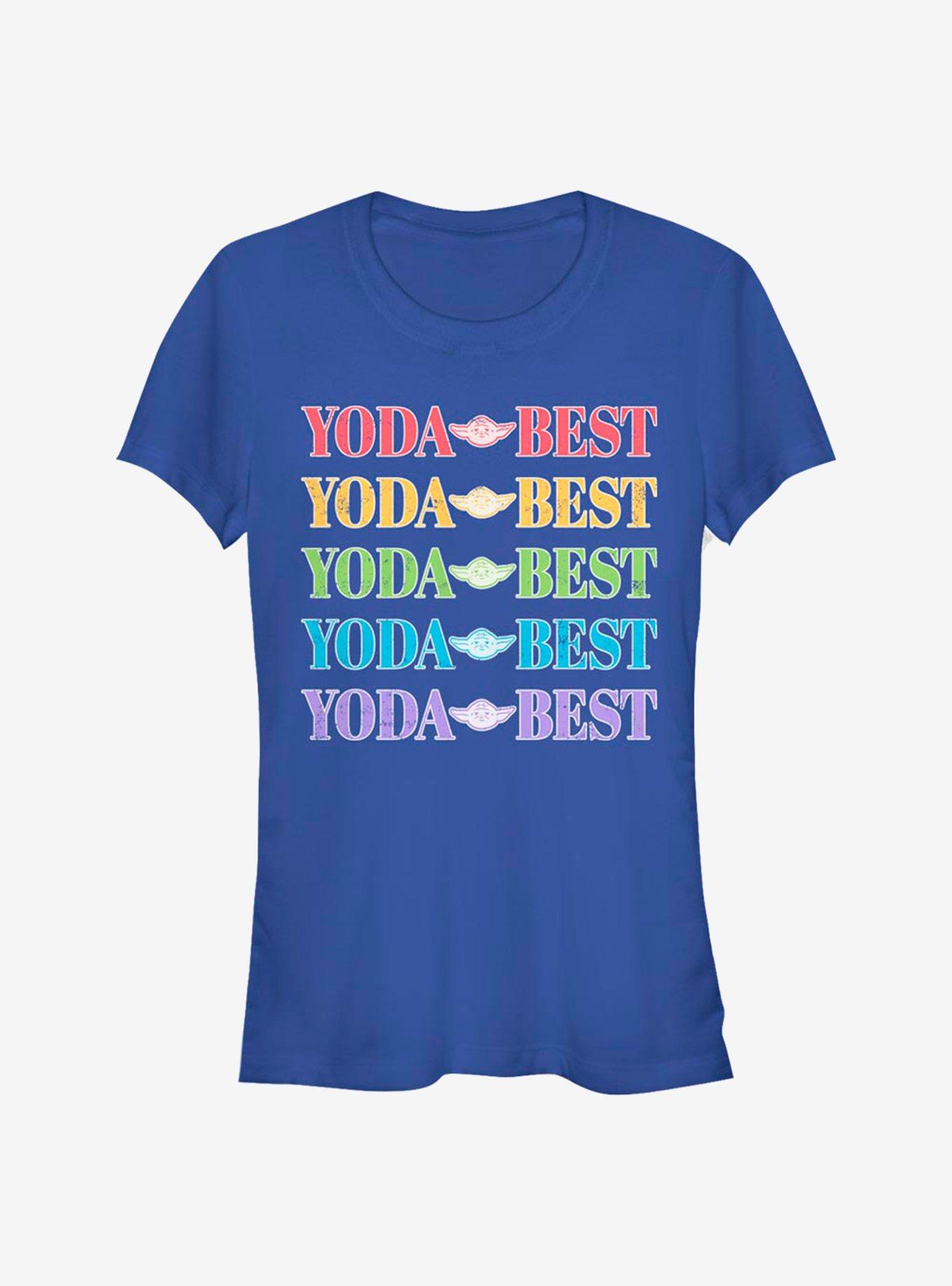 Star Wars Yoda Best Rainbow Girls T-Shirt, , hi-res