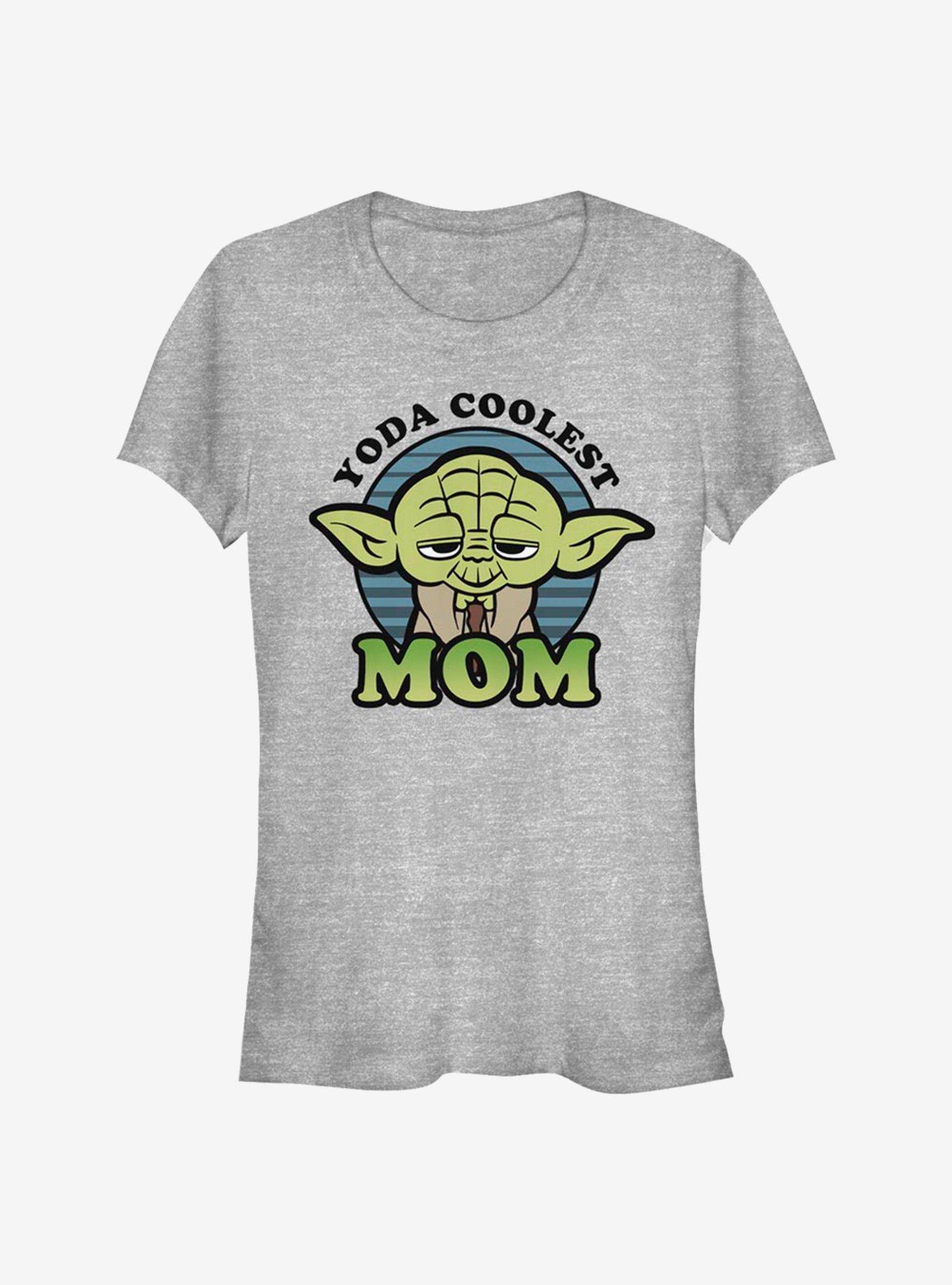 Star Wars Yoda Coolest Mom Girls T-Shirt, ATH HTR, hi-res