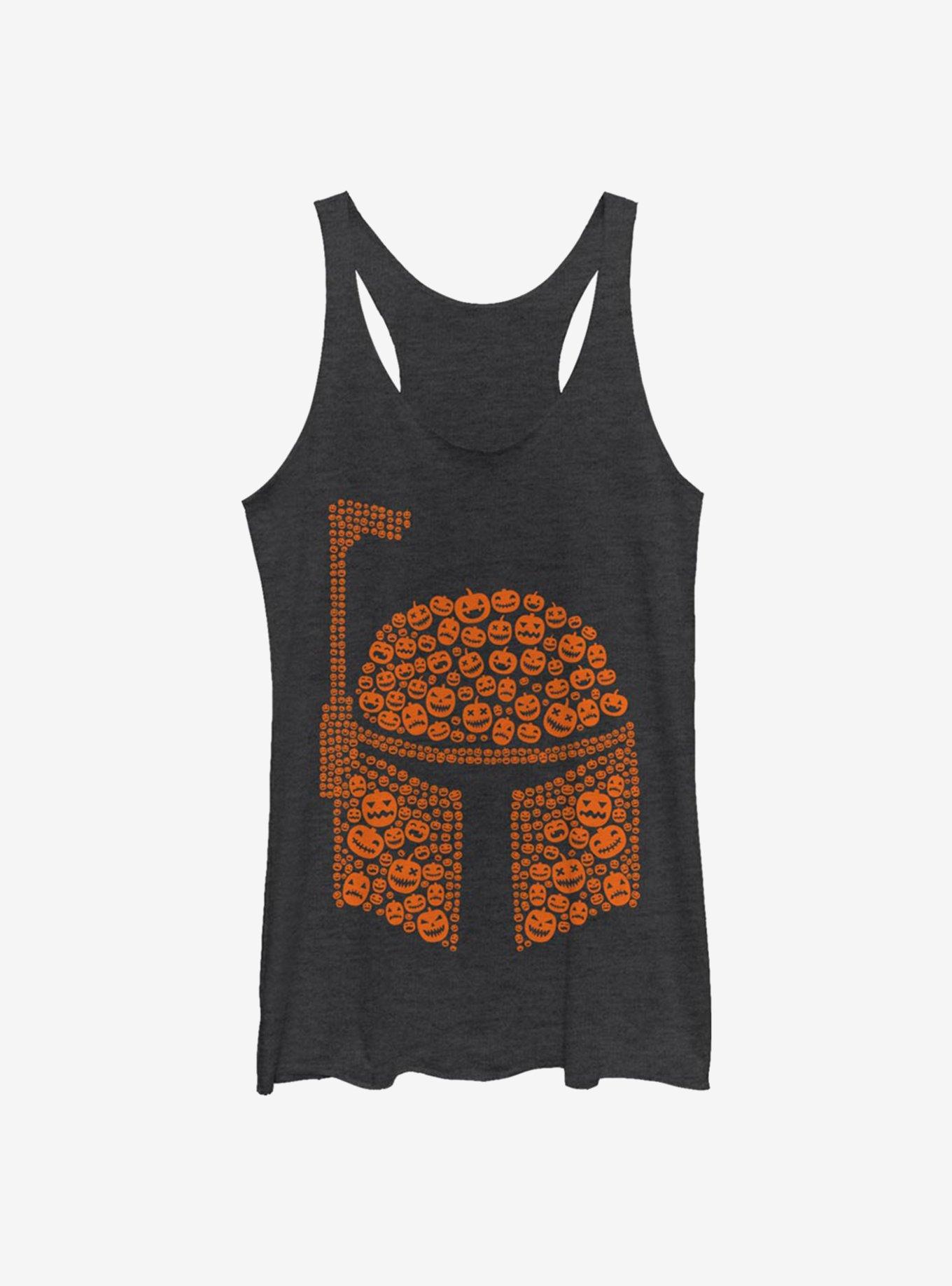 Star Wars Boba Pumpkins Girls Tank, BLK HTR, hi-res