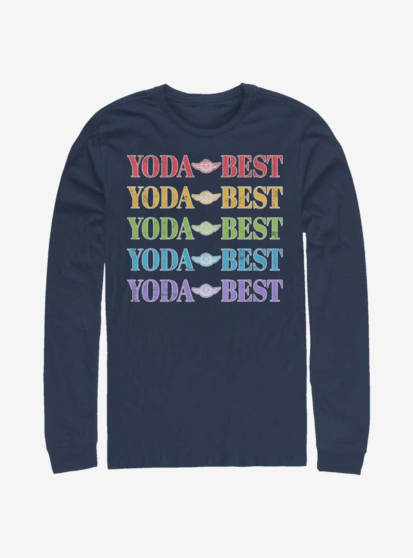 Star Wars Yoda Best Rainbow Long-Sleeve T-Shirt, , hi-res