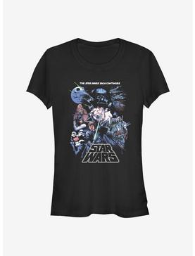 Star Wars Episode V The Empire Strikes Back Saga Group Poster Girls T-Shirt, , hi-res