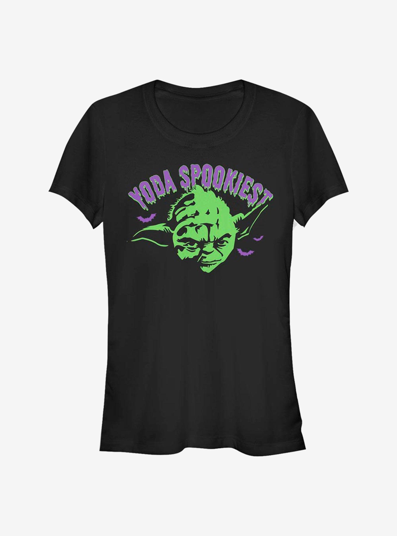 Star Wars Yoda Spooky Girls T-Shirt, BLACK, hi-res