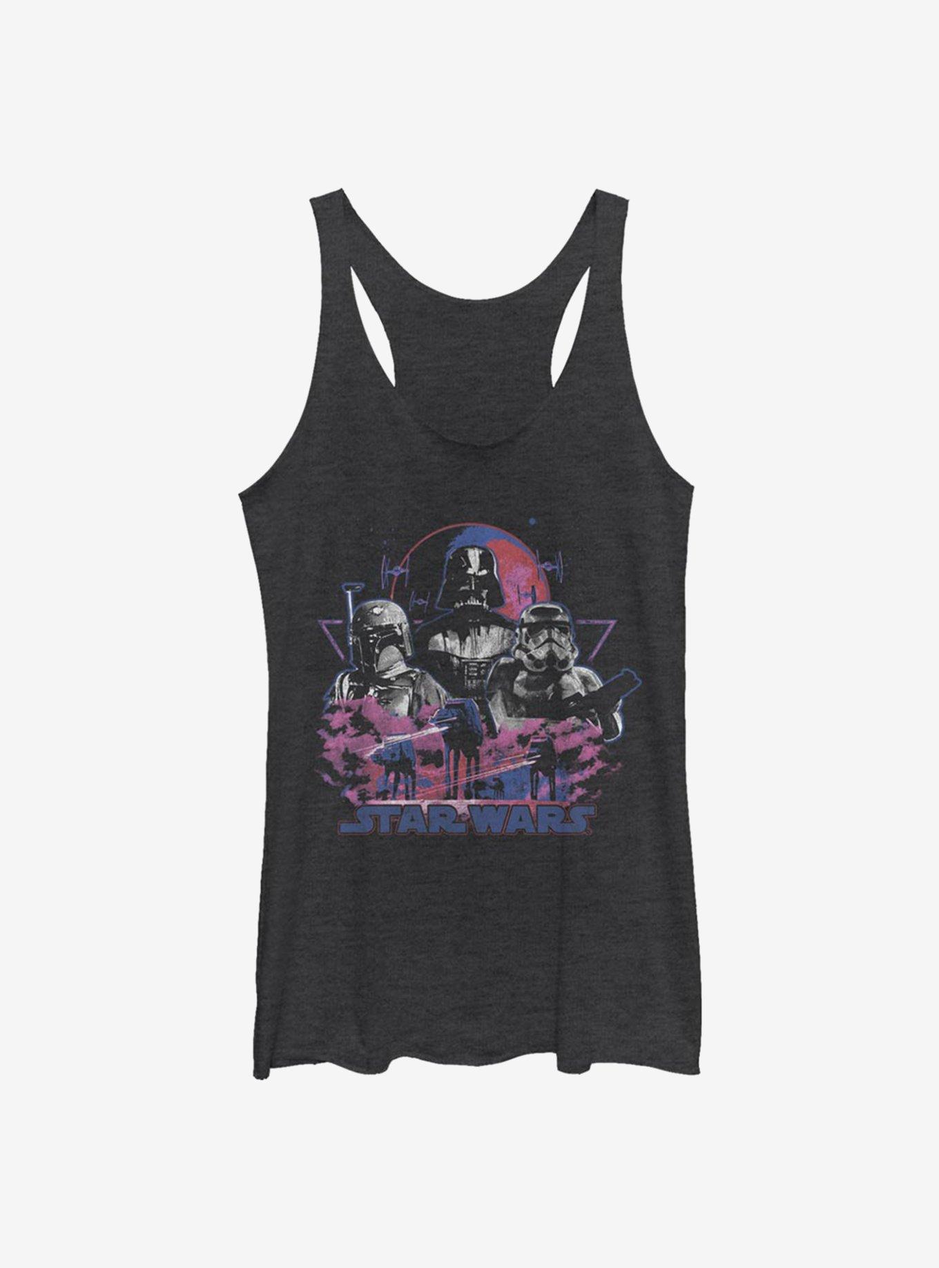 Star Wars Empire Strikes Vintage Girls Tank, BLK HTR, hi-res