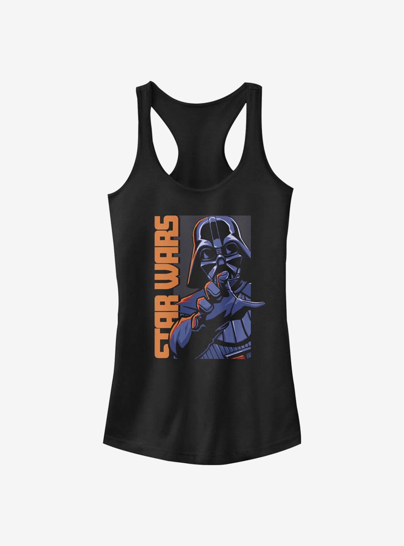Star Wars Force Vader Choke Girls Tank, BLACK, hi-res