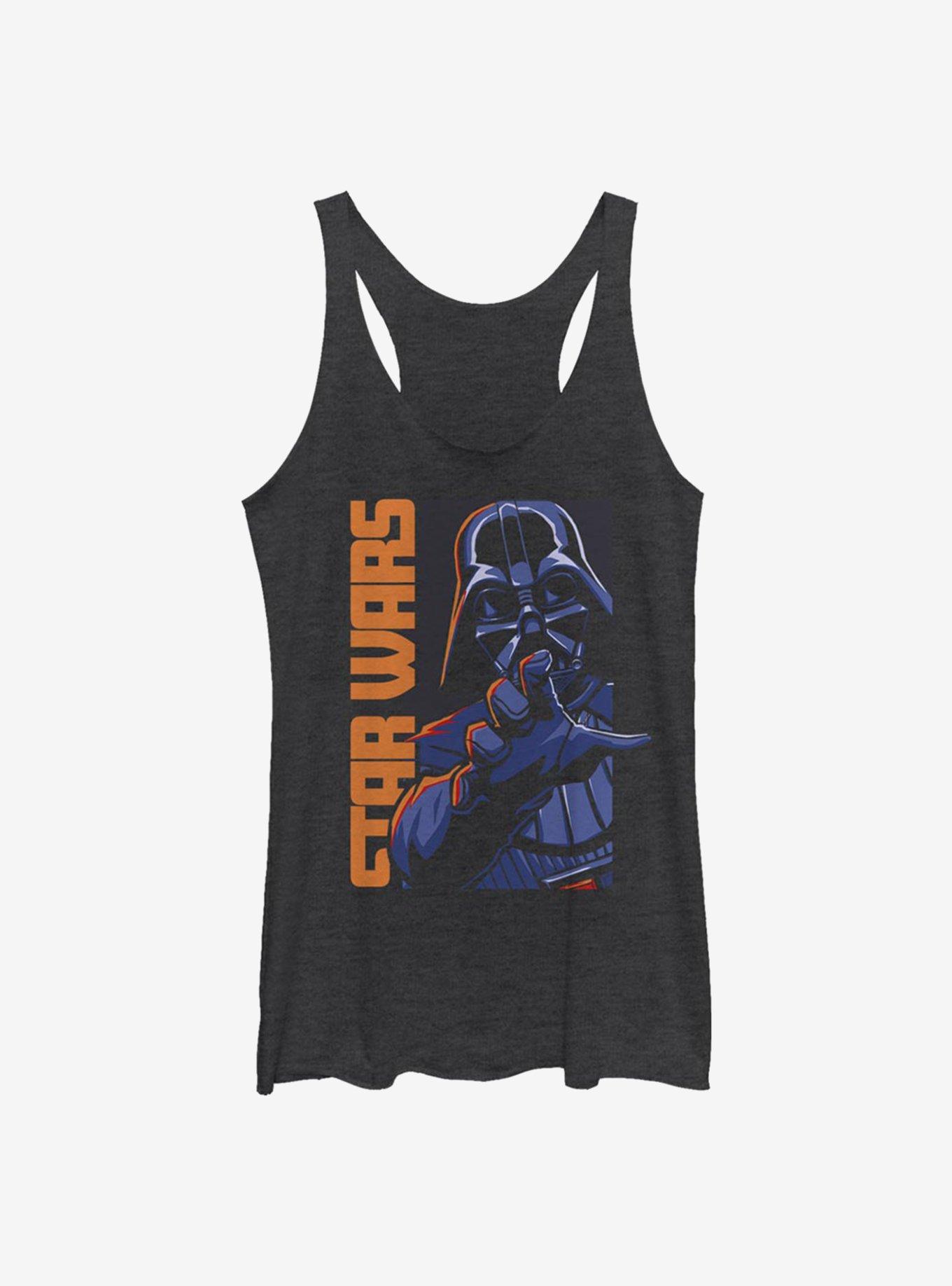 Star Wars Force Vader Choke Girls Tank, BLK HTR, hi-res