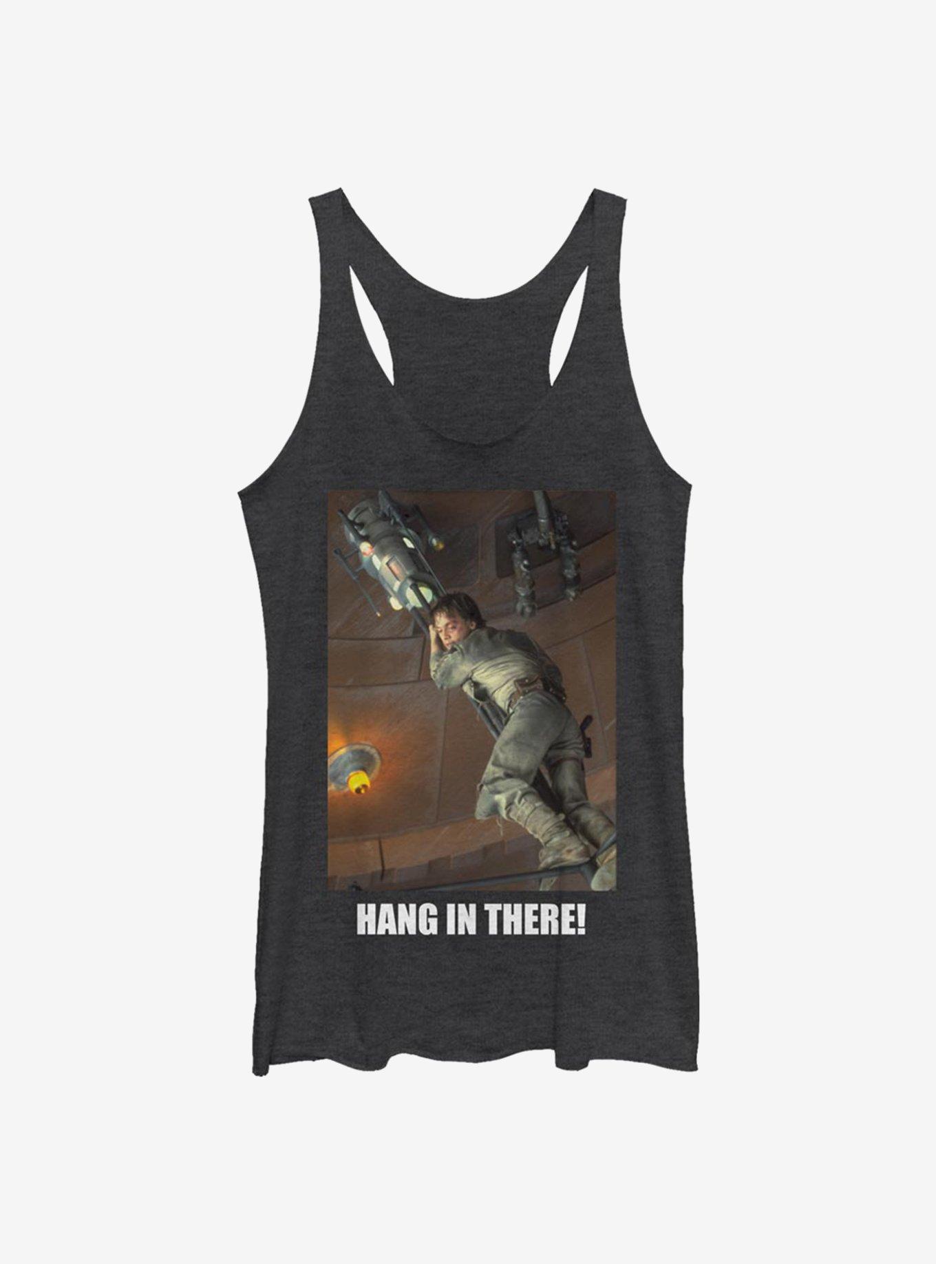 Star Wars Hang In There Luke Girls Tank, BLK HTR, hi-res